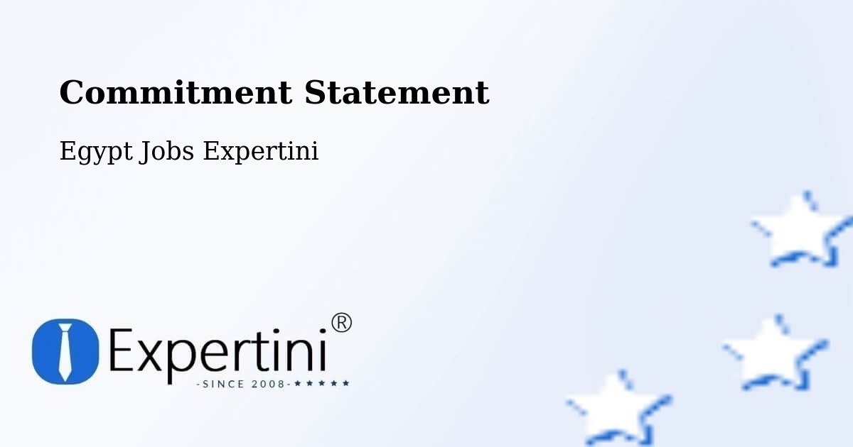 Corporate Commitment – Montaza - Egypt Jobs Expertini
